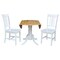 International Concepts 42 in. Dual Drop Leaf Table with 2 Splat Back Dining Chairs - 3 Piece Dining Set K02-42DP-C08-10P - alternate 6